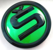 Шильдик эмблема автомобильный SHKP SkodaN GM зеленый пластик